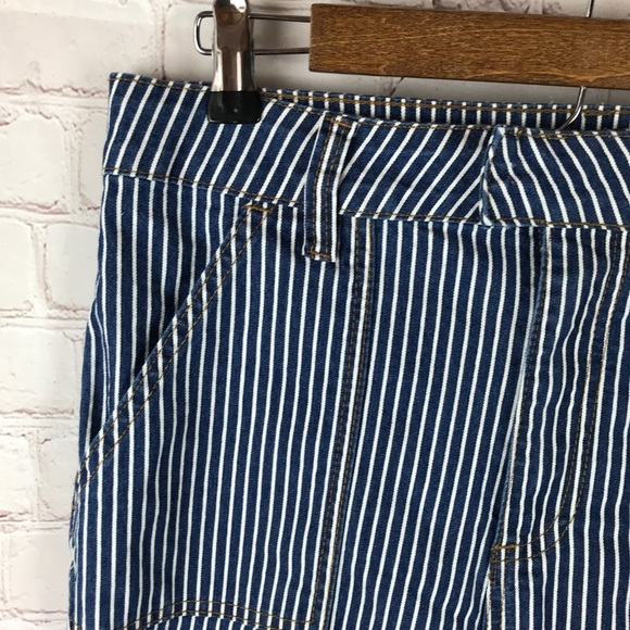 Forever 21 Striped High Waist Wide/flare Leg Jeans - Picture 2 of 13